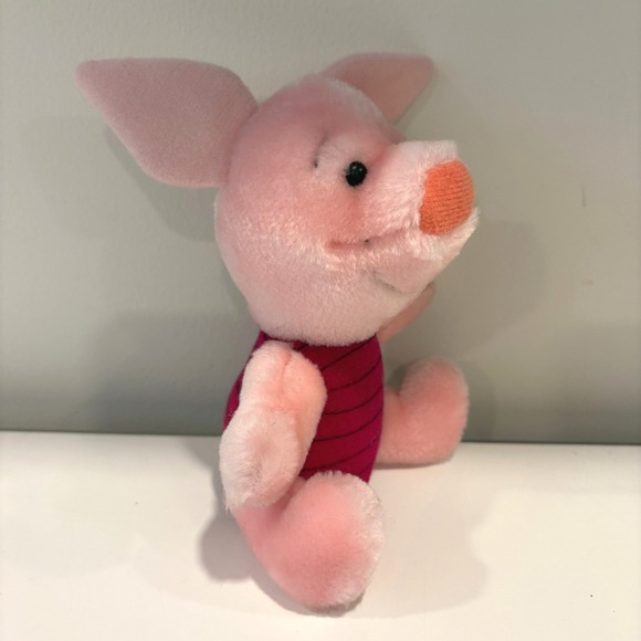 Vintage 1991 Sears Piglet Plush Christmas Holiday‎ Disney Beanbag Toy - Picture 2 of 12